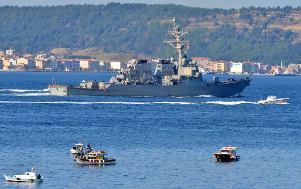 The US Navy moved away from direct confrontation with Russian ships