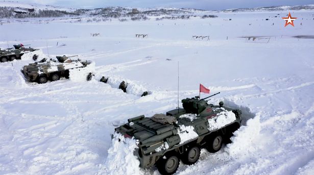 Military drills in the Murmansk region of Russia