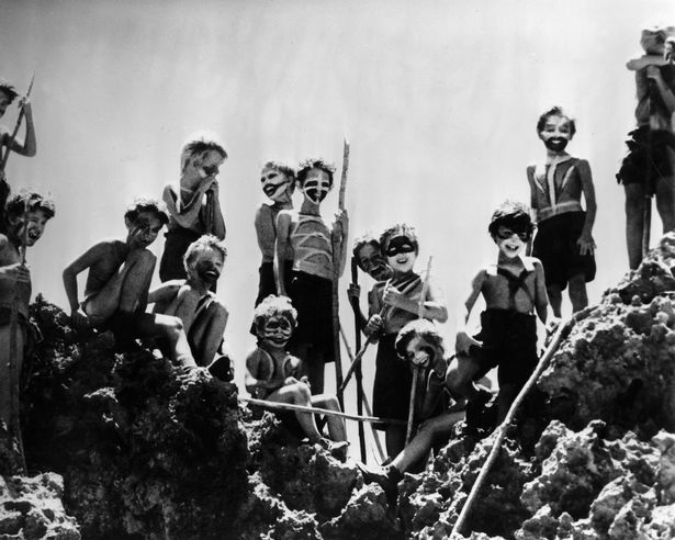 The fictional portrayal in Lord of the Flies