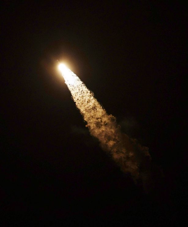 The rocket departed from the Kennedy Space Center in Florida yesterday