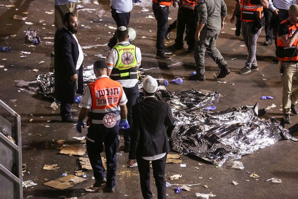 Medics and rescue workers on site