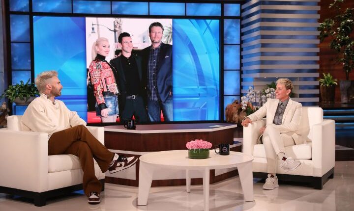 Adam Levine Joins Ellen DeGeneres To Celebrate Her Show’s 3,000th Episode, Jokes He ‘Doesn’t Support’ Blake Shelton And Gwen Stefani’s Marriage