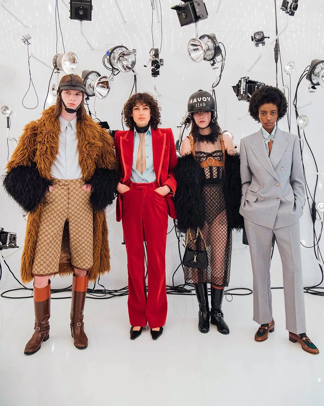 Models in Alessandro Michele’s creations (Photo: Instagram/Gucci)