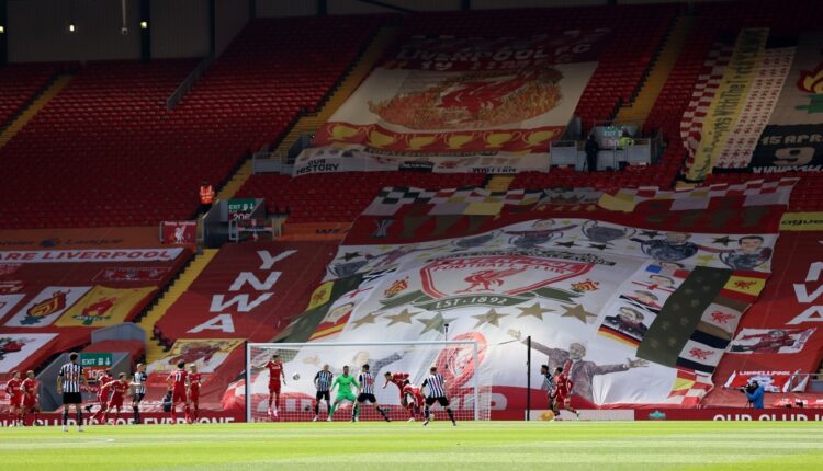 Liverpool fans protest at Anfield against American owners