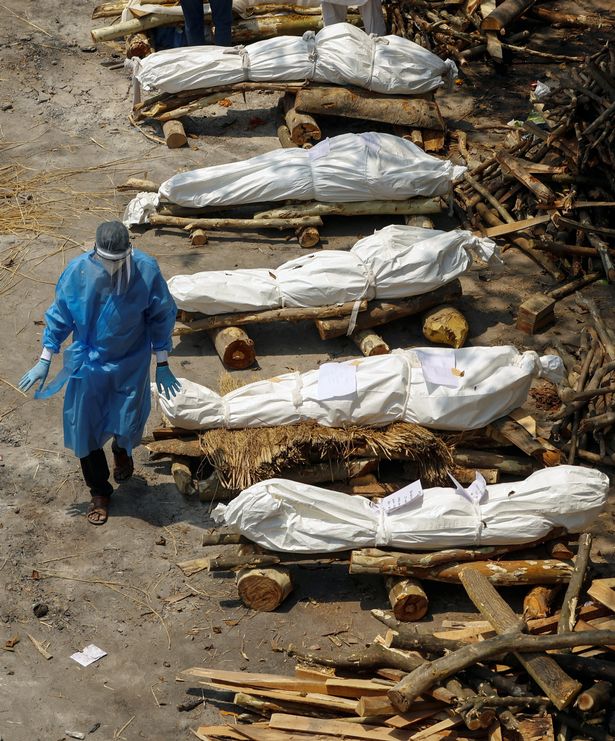 Bodies ready for mass cremation