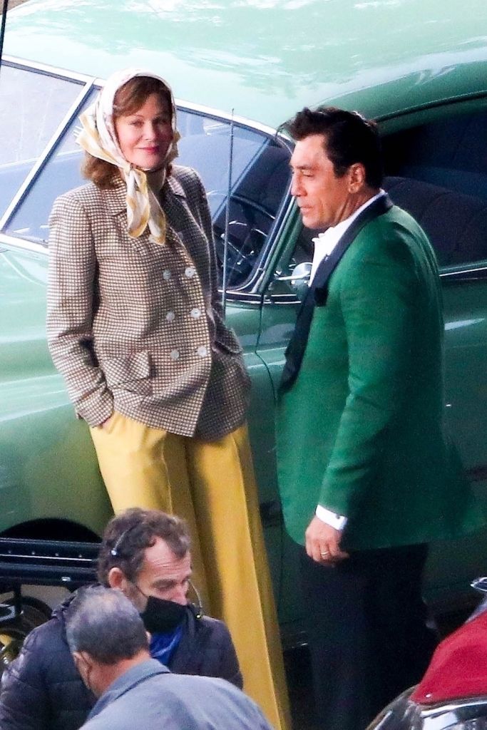 Javier Bardem and Nicole Kidman on set of “Being the Ricardos” in Los Angeles. Photo: Backgrid