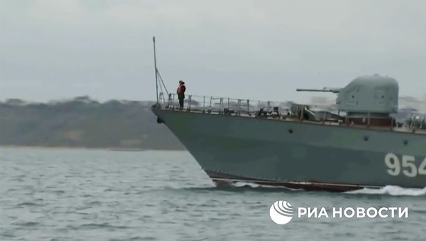 Russia's Black Sea fleet is on the move, new footage shows