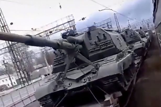 The Russian force includes an estimated 1,300 tanks