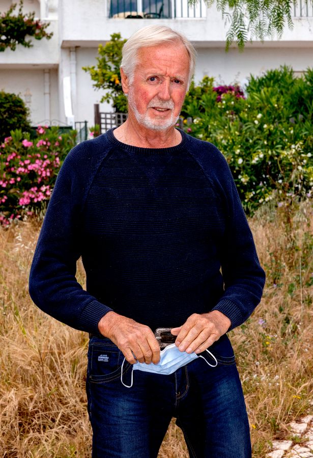 Local resident, and author of the Fireman Sam books, David Jones, near to the apartment in Praia Da Luz from where Maddie went missing