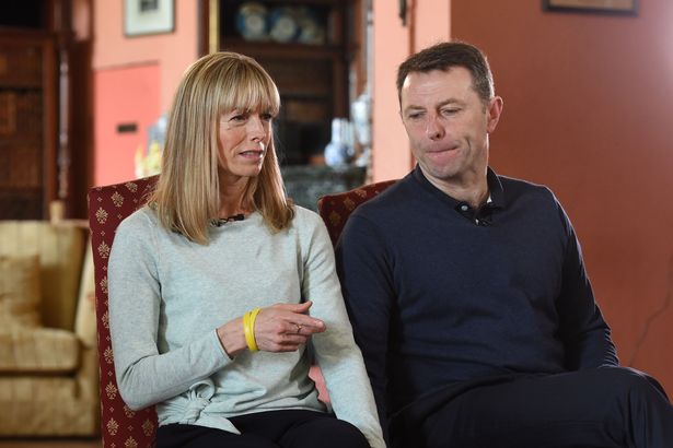 Kate and Gerry McCann during an interview with the BBC's Fiona Bruce at Prestwold Hall in Loughborough