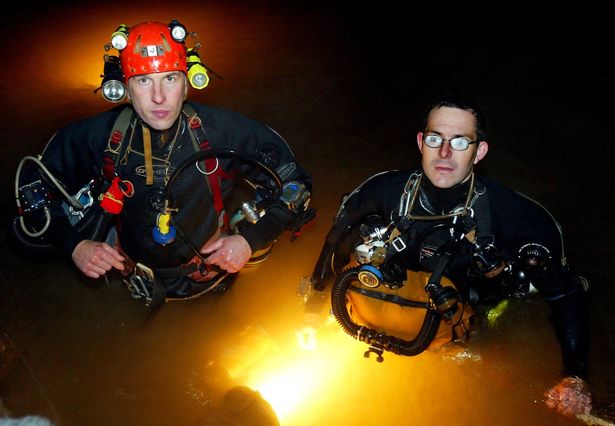 Rick Stanton (right) and John (left) were the first to reach the 12 trapped schoolboy footballers