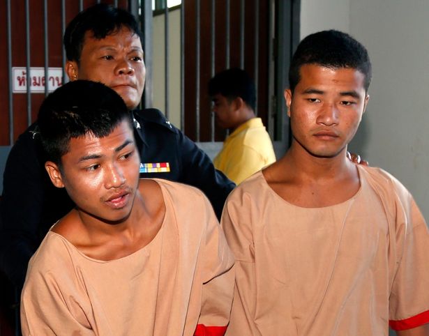 Wai Phyo, left, and Zaw Lin made a confession