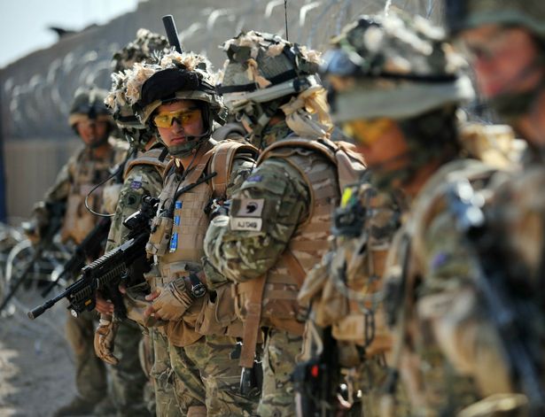 Soldiers of A Company of the1st Battalion Royal Gurkha Rifles