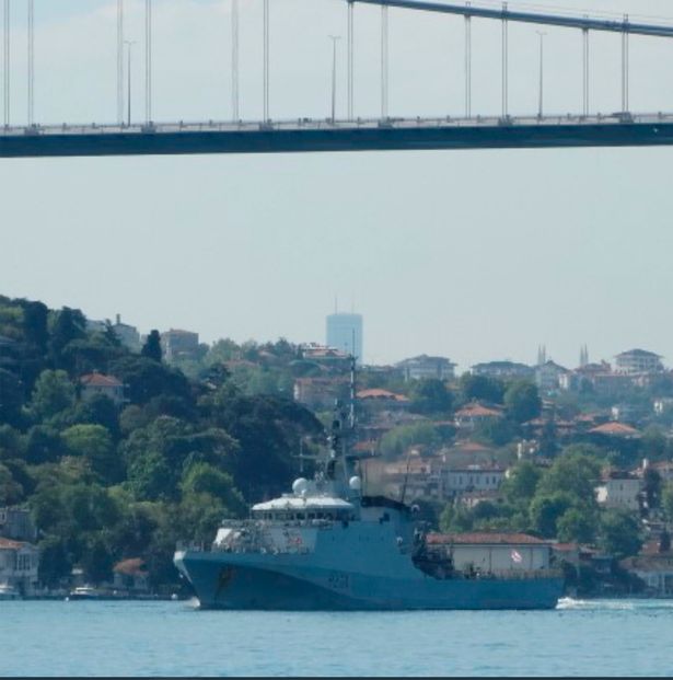 HMS Trent at Dardenelles and Bosporous Strait