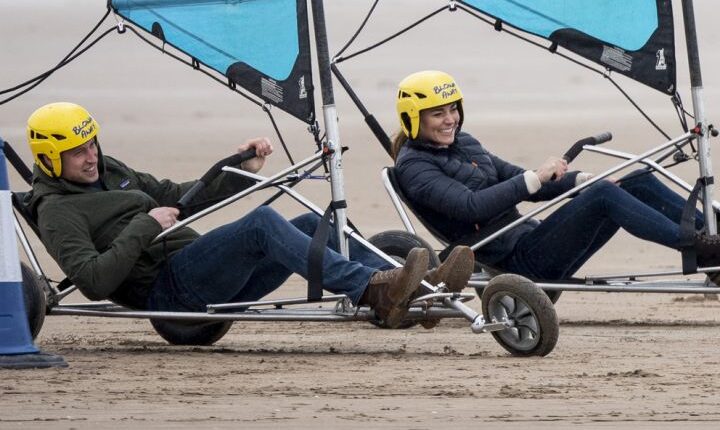 Prince William And Kate Middleton Return To The Place They Fell In Love, Battle It Out In Land Yachting Race