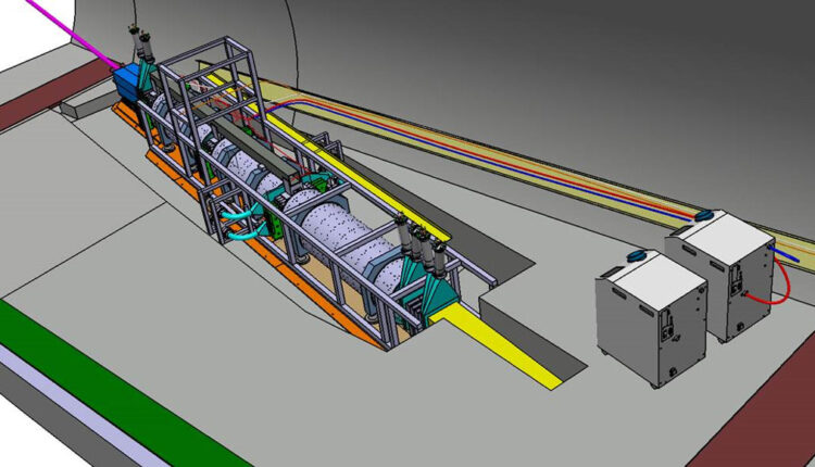 diagram of the FASER experiment