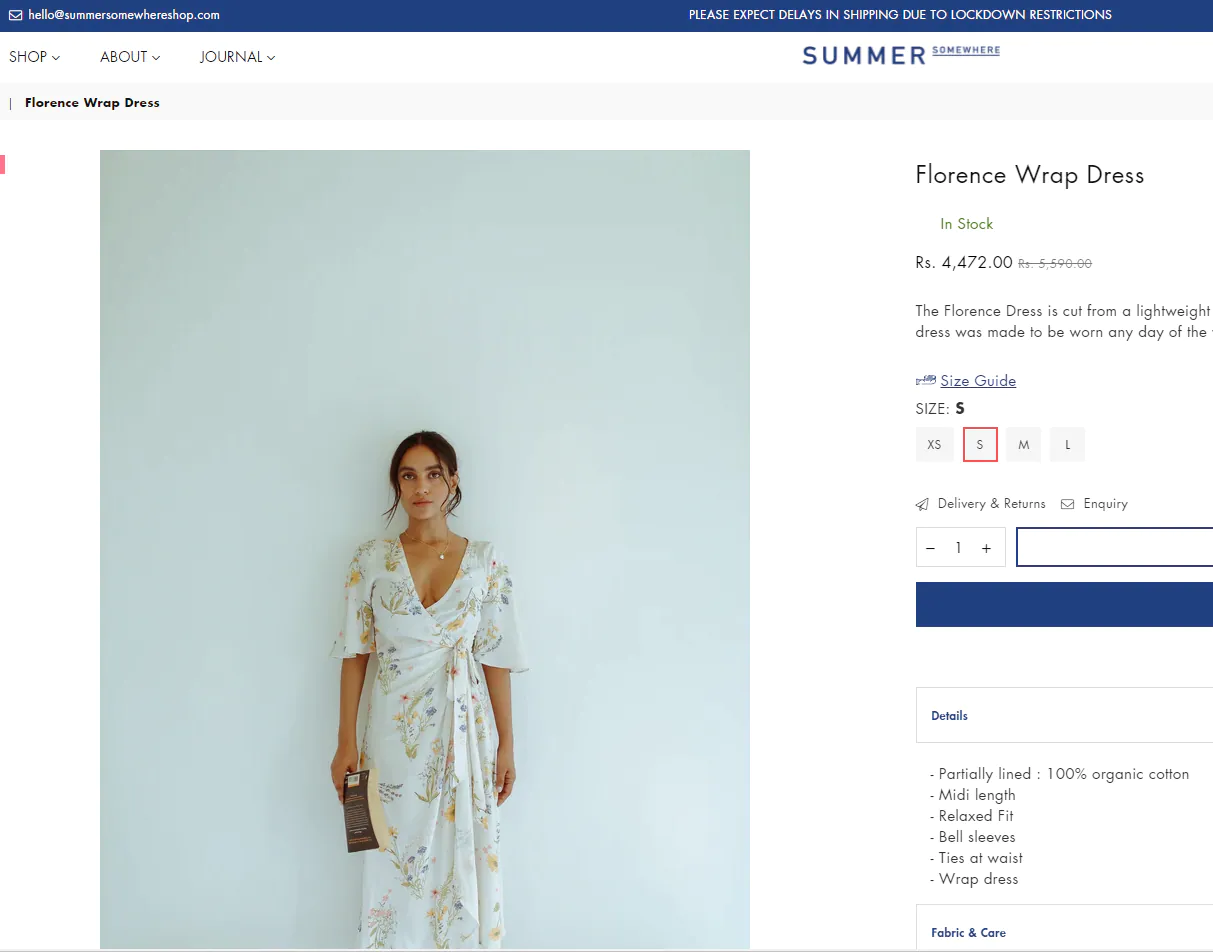 Alia Bhatt's dress is worth ₹4,472.(summersomewhereshop.com)