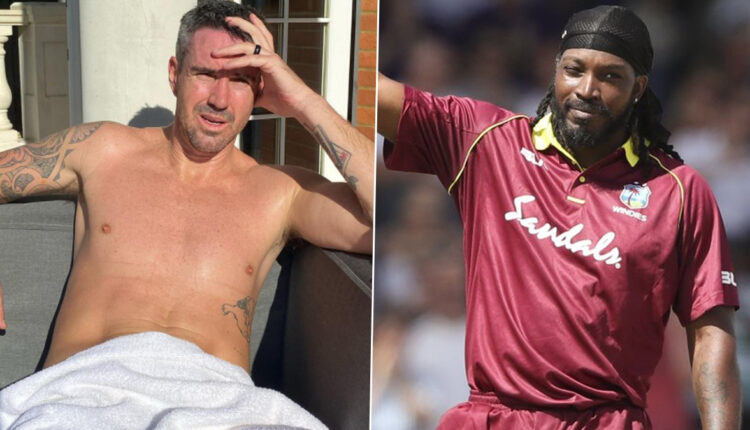 Chris Gayle Teases Kevin Pietersen With Hilarious Reply to Former England Captain’s Shirtless Twitter Post (See Tweet)