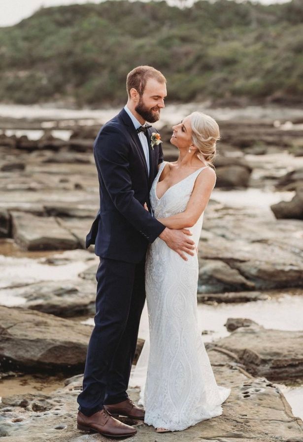 Scott and Jaymie on their wedding day