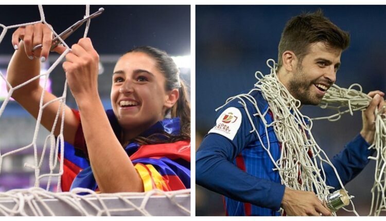 Jana Fernandez Replicates Gerard Pique After Barcelona's 4-0 Win Over Chelsea in Women's Champions League 2021, Cuts the Net As a Part of Celebration (See Pics)