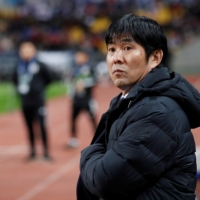 Japan manager Hajime Moriyasu's team will face Honduras in Osaka as part of its preparations for the Tokyo Games. | REUTERS