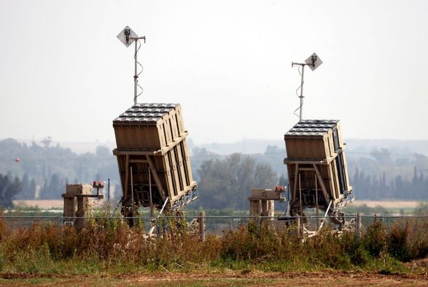 Iron Dome defence missile systems, designed to intercept and destroy incoming short-range rockets and artillery shells, in the southern Israeli city of Sderot