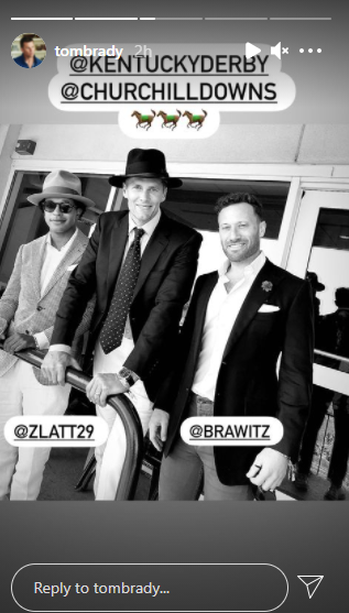 Zach Lattimore, Tom Brady and Ben Rawitz. Photo: @tombrady/Instagram