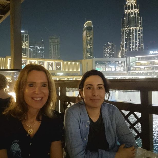 A photo appearing to show Princess Latifa at a waterside restaurant has emerged