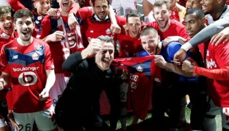 Lille holds on to win French title by 1 point from PSG