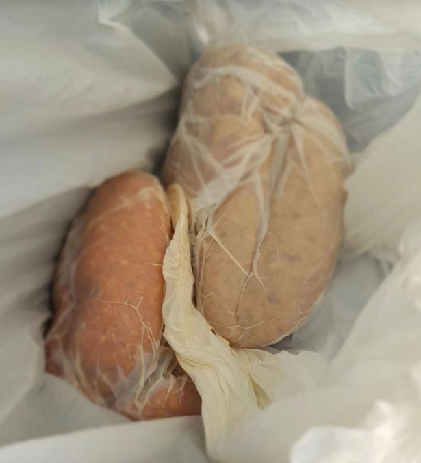 Jordan-Ell's son picked up these sausages by mistake