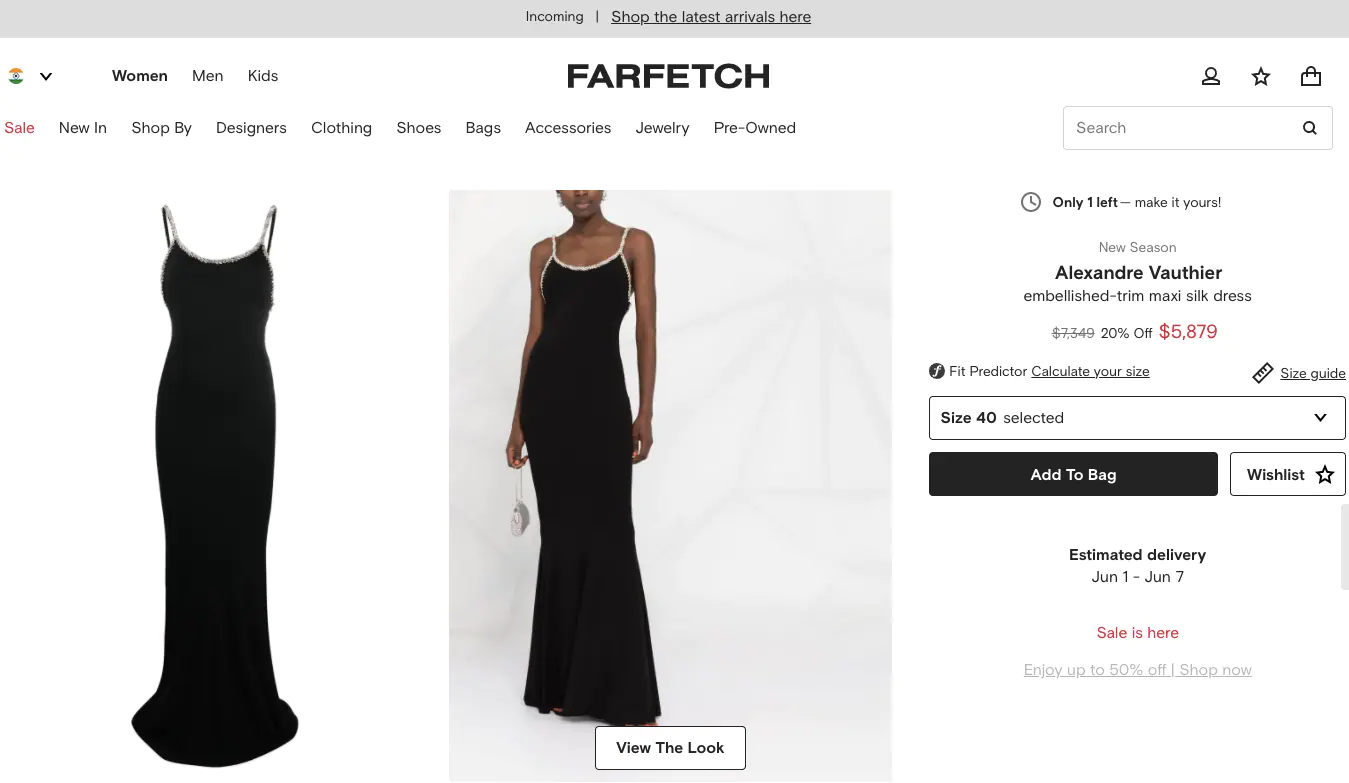 The dress is worth RS 4 lakh.(farfetch.com)