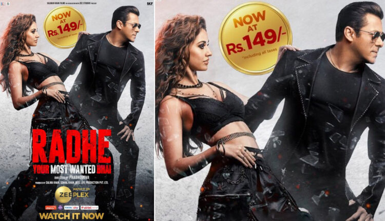 Salman Khan's Radhe Streaming Price Slashed To Rs 149 Within 12 Days Of Release On ZEEPlex