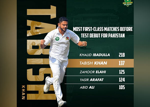 Tabish Khan Becomes Pakistan’s Third-Oldest Test Debutant