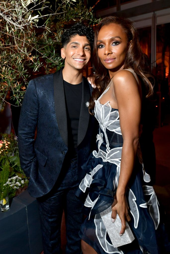 Angel Bismark Curiel and Janet Mock. Photo: Emma McIntyre /VF20/WireImage/Getty