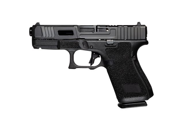 A general view of a Glock automatic 9mm handgun