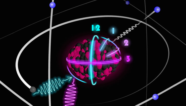 illustration of a nuclear clock