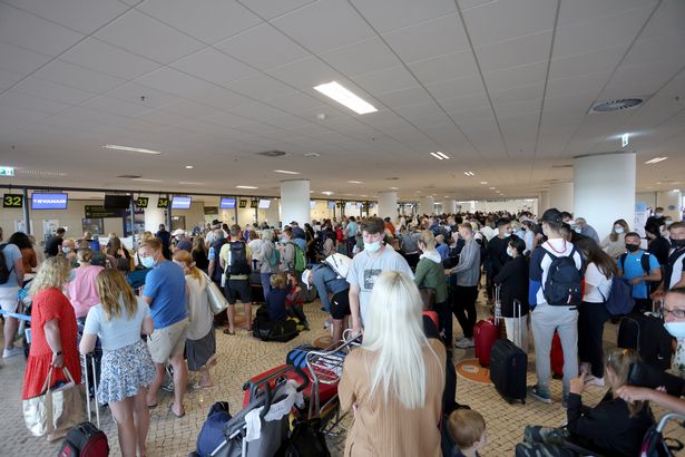 Faro Airport has been overloaded by Brits