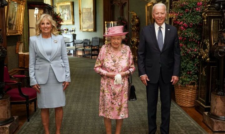 Joe Biden Jokes They Could ‘Fit The White House In The Courtyard’ Of Windsor Castle While Meeting With Queen Elizabeth
