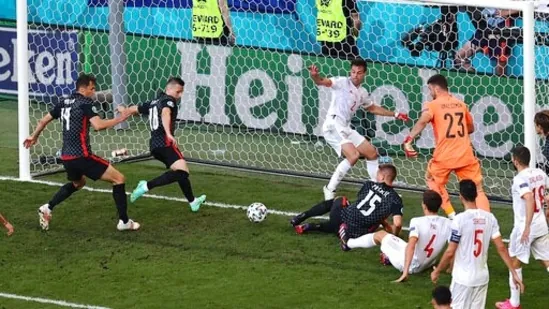 But there was a twist. Croatia pulled one back through Mislav Oršić, who somehow managed to score after a massive chaos inside the Spain box.(AP)