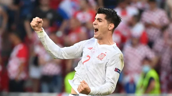 Alvaro Morata redeemed himself by firing home in the 100th minute and firing Spain into the lead once again.(AP)