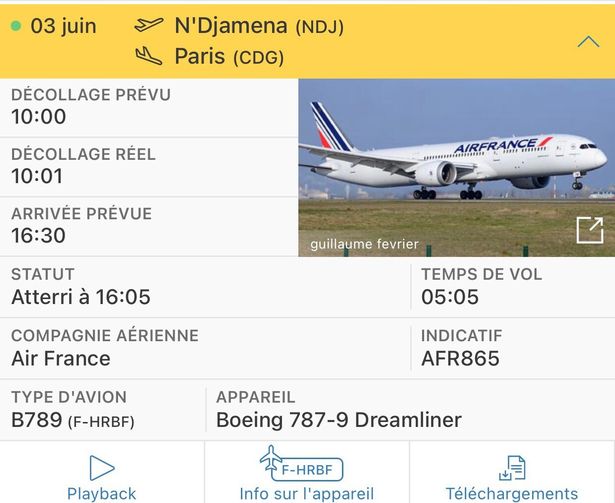 Air France flight