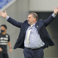 Ange Postecoglou will leave Yokohama F. Marinos to become Celtic's new manager. | KYODO