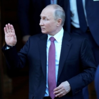 Russian leader Vladimir Putin leaves Villa La Grange after his meeting with U.S President Joe Biden in Geneva on Wednesday.  | POOL / VIA REUTERS