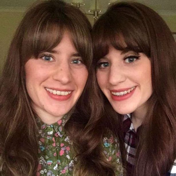 Melissa Laurie (right) was saved from the jaws of a crocodile when her twin sister Georgia (left) repeatedly punched it in the face