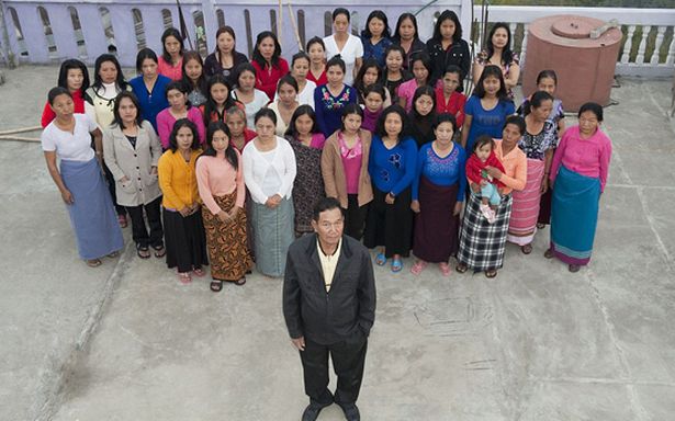 Ziona Chana with just some of his family members