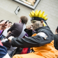 Animated speech: A cosplayer dressed as Naruto attends a convention in London in 2016. People love anime, but it may not be the best way to learn Japanese.  | ISTOCK