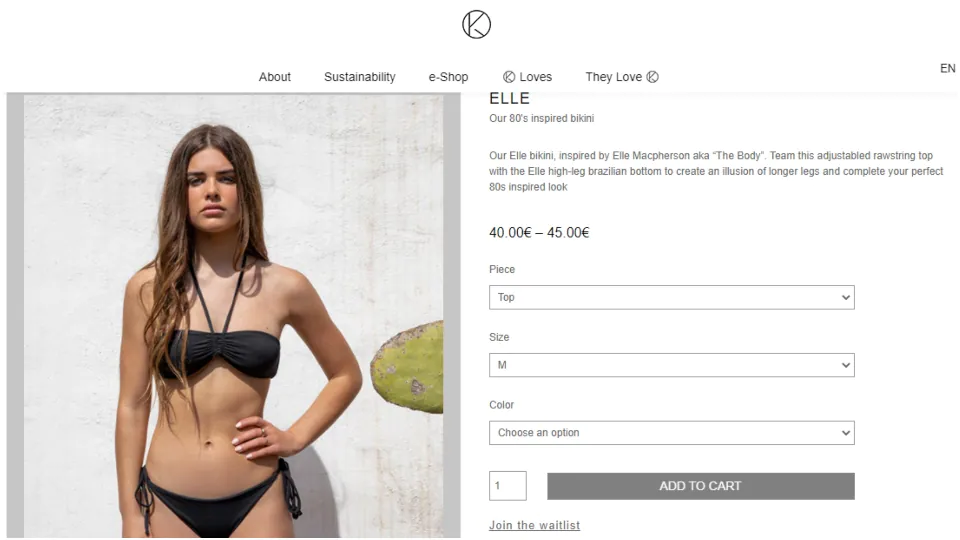 The Elle 80s inspired bikini(kymina.com)