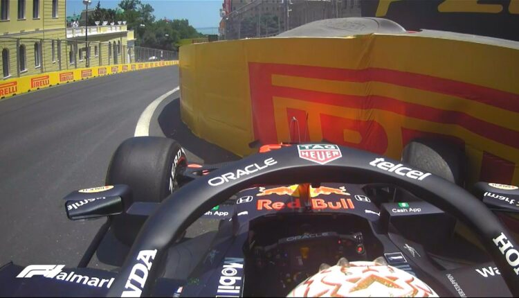 Max Verstappen’s Car Hits the Wall During Third Practice Session of Azerbaijan Grand Prix 2021, Red Bull Racer Left Frustrated (Watch Video)