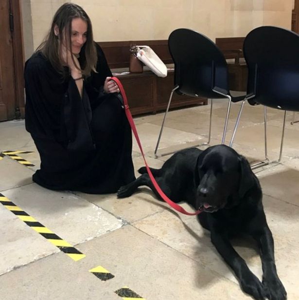 Lol became what's thought to be the first dog in Europe to provide official judicial support in court