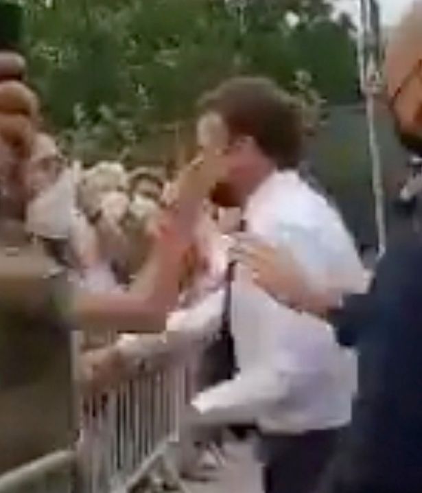 French President Emmanuel Macron slapped in face whilst on public walkabout